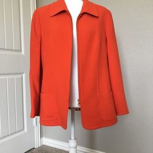 Louis Féraud orange blazer